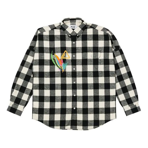 Srajce Palace Palace Embroidered Plaid Shirt Bela | P20SHT014