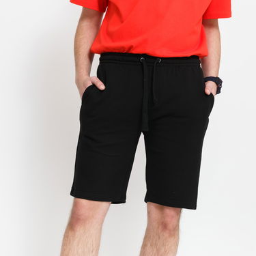 Kratke hlače Urban Classics Basic Sweatshorts Črna | TB2076, 2