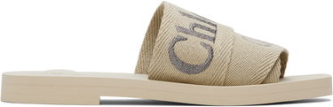 Nega čevljev CHLOÉ Chloé Woody Logo Slides Bež | CHC25S188QT, 0
