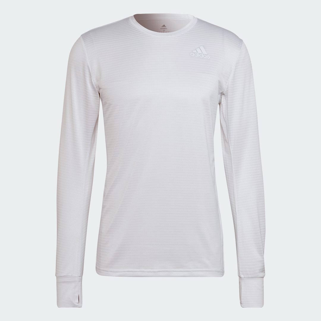 Majica adidas Performance Own the Run Long Sleeve Active Tee Bela | HB7456, 0