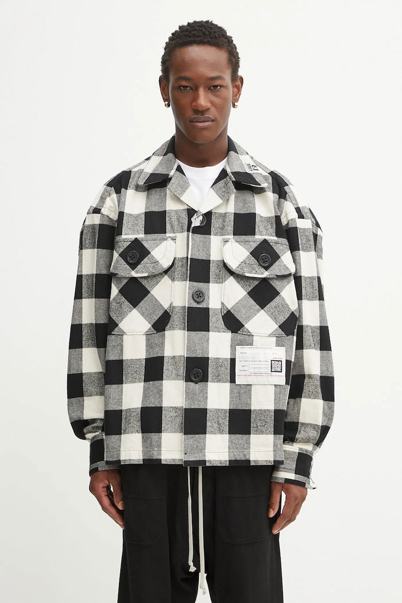Srajce Maison MIHARA YASUHIRO Maison MIHARA YASUHIRO Amateur Sewn Relaxed Fit Buffalo Check Shirt Večbarvna | A15SH086