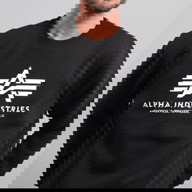 Pulover Alpha Industries Basic Sweater Črna | 178302 03, 2