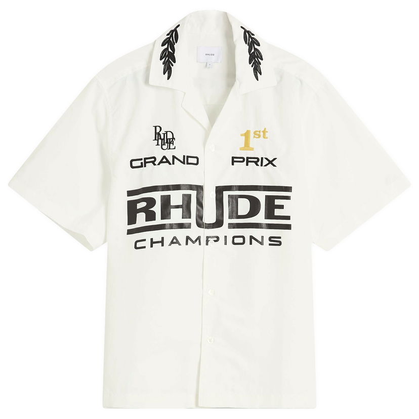 Srajce Rhude Rhude Champions Snap Shirt, Size Large Bela | RHPS25SR010050075