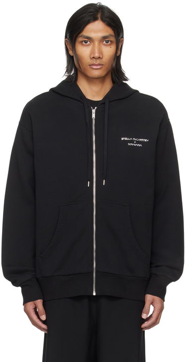 Pulover Stella McCartney Robot Zip-Up Hoodie Črna | 6J02743SPY81, 0