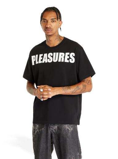 Majica Pleasures Expand Heavyweight Short Sleeve Tee Black Črna | P23F032 BLACK