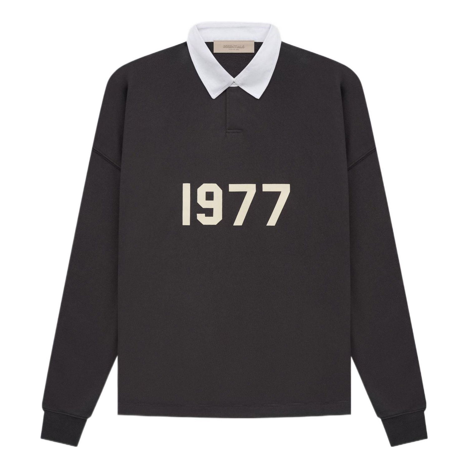 Polo majica Fear of God Essentials 1977 Henley Rugby Polo Črna | FOG-SS22-123, 0