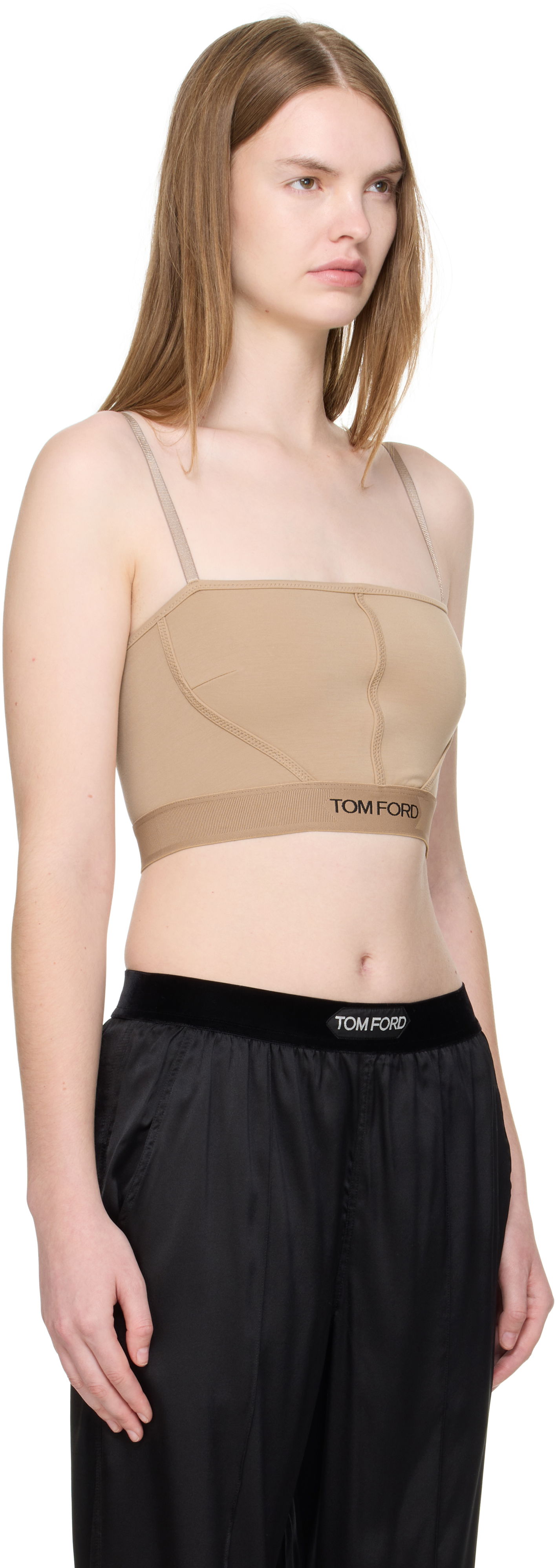 Majica brez rokavov Tom Ford Tom Ford Signature Camisole Bež | TSJ472-JEX166, 1