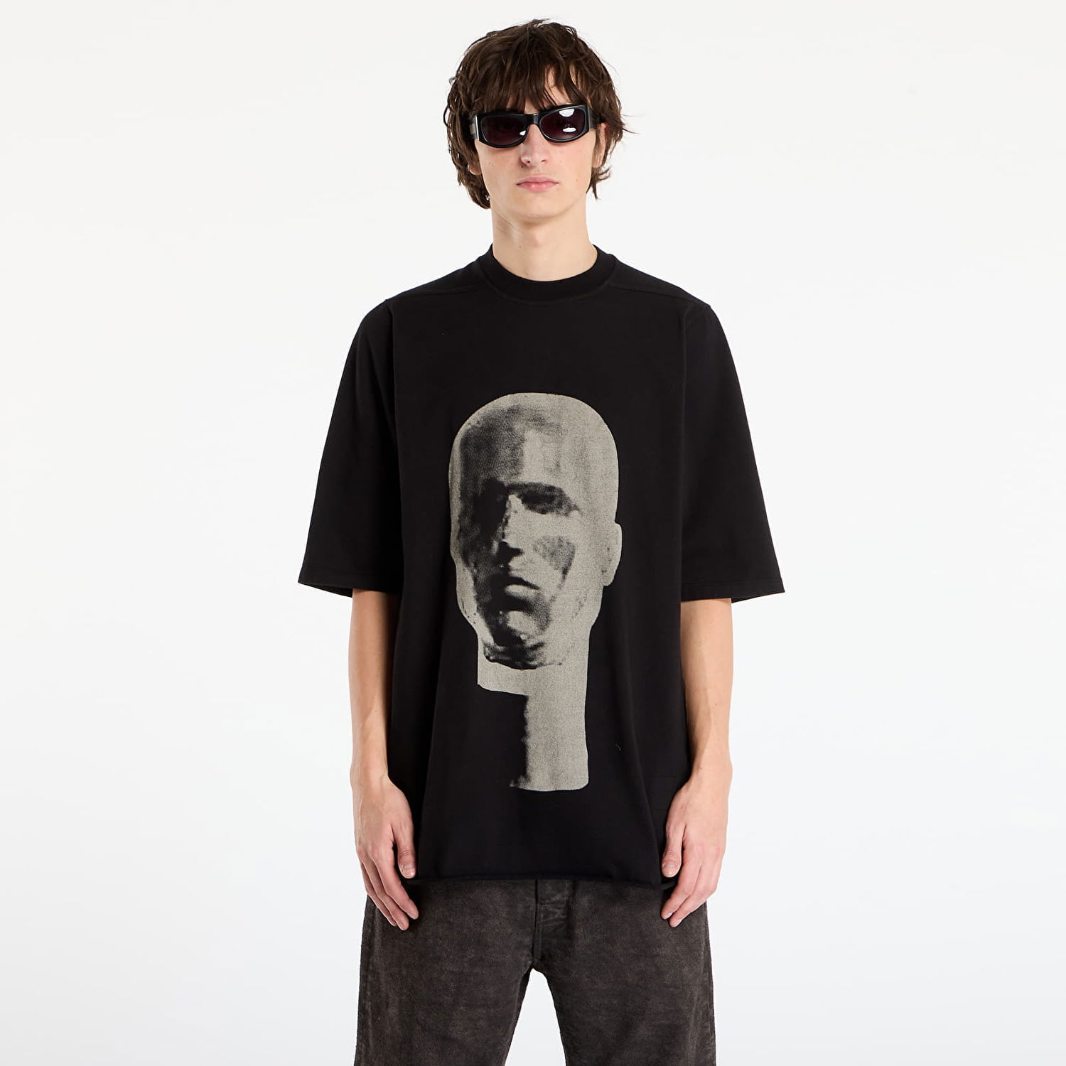 Majica Rick Owens Rick Owens DRKSHDW Jumbo Short Sleeve T-Shirt with Head Print Črna | DU02E7274 RIGEP1 0908, 0