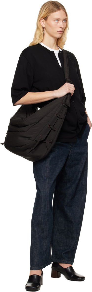 Torba za čez ramo LEMAIRE Lemaire Large Soft Game Bag Črna | BG0105 LF1330, 3