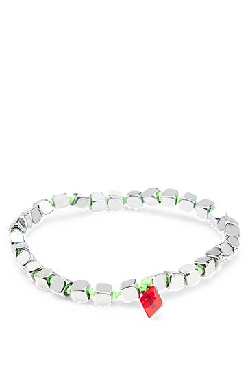 Zapestnica BOSS Steel Cube Elastic Bracelet Kovinski | 50532338