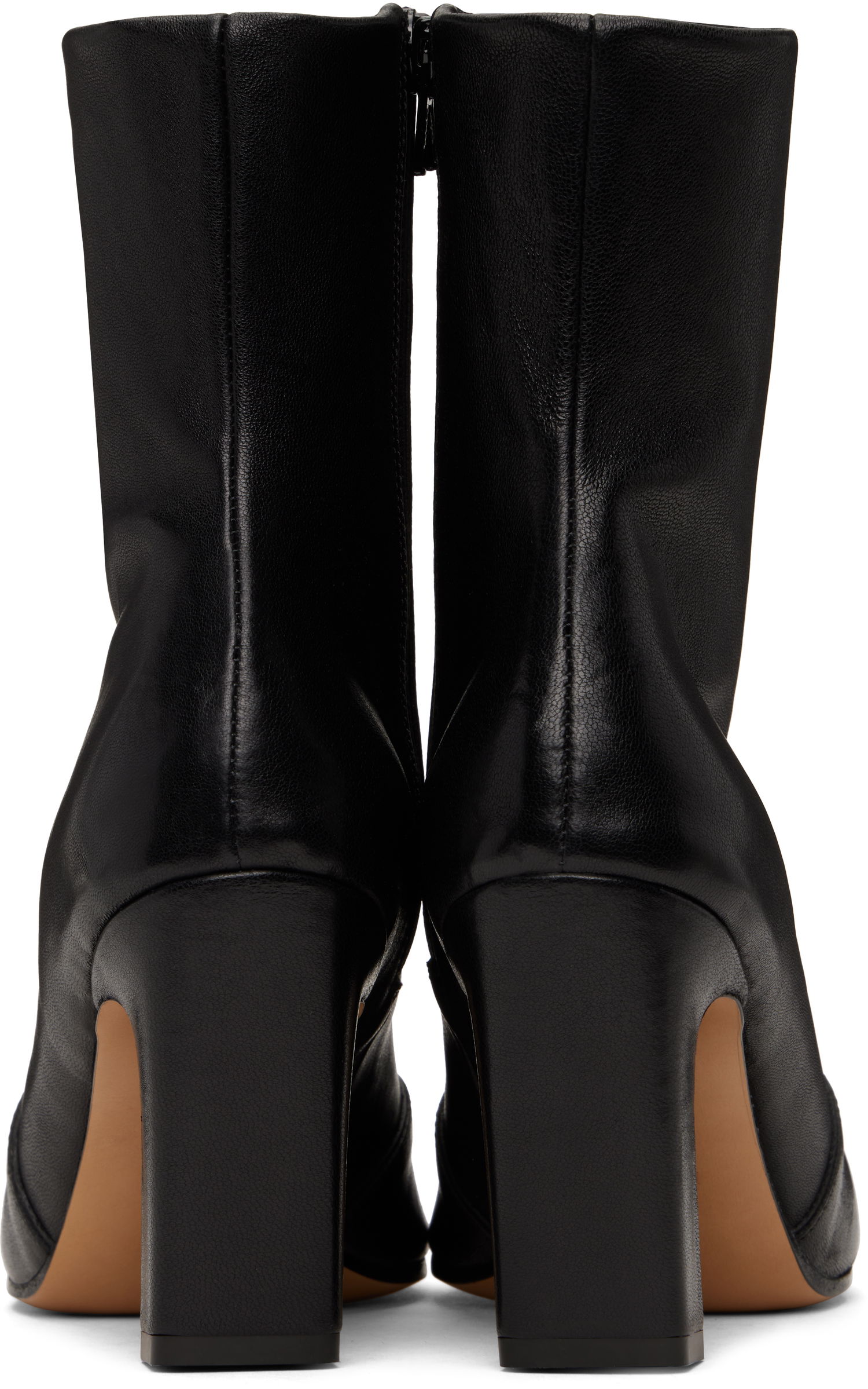 Superge in čevlji Khaite Khaite Nevada Stretch High Heel Boots Črna | F1067-836, 1