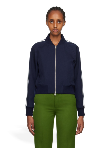 Jakna AMI Zip Bomber Jacket Mornarica | FJK004.WV0004