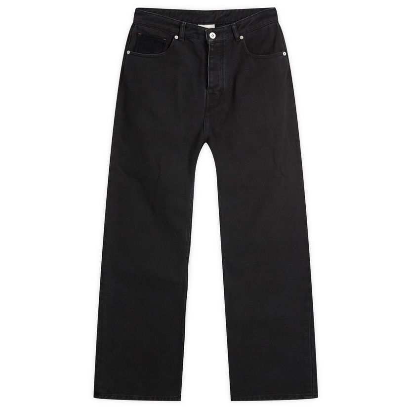Kavbojke Drôle de Monsieur Loose Leg Jeans 31" Črna | F-BP164-CO187-BL