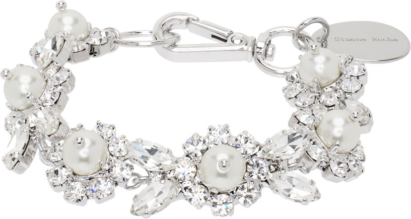 Zapestnica Simone Rocha Simone Rocha Pearl & Crystal Daisy Floret Bracelet Kovinski | BRC80 0906