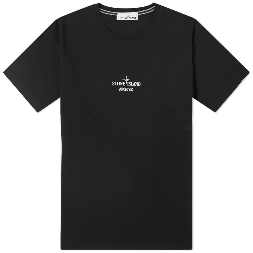 Majica Stone Island Archivo Print T-Shirt Črna | 80152NS91-V0029