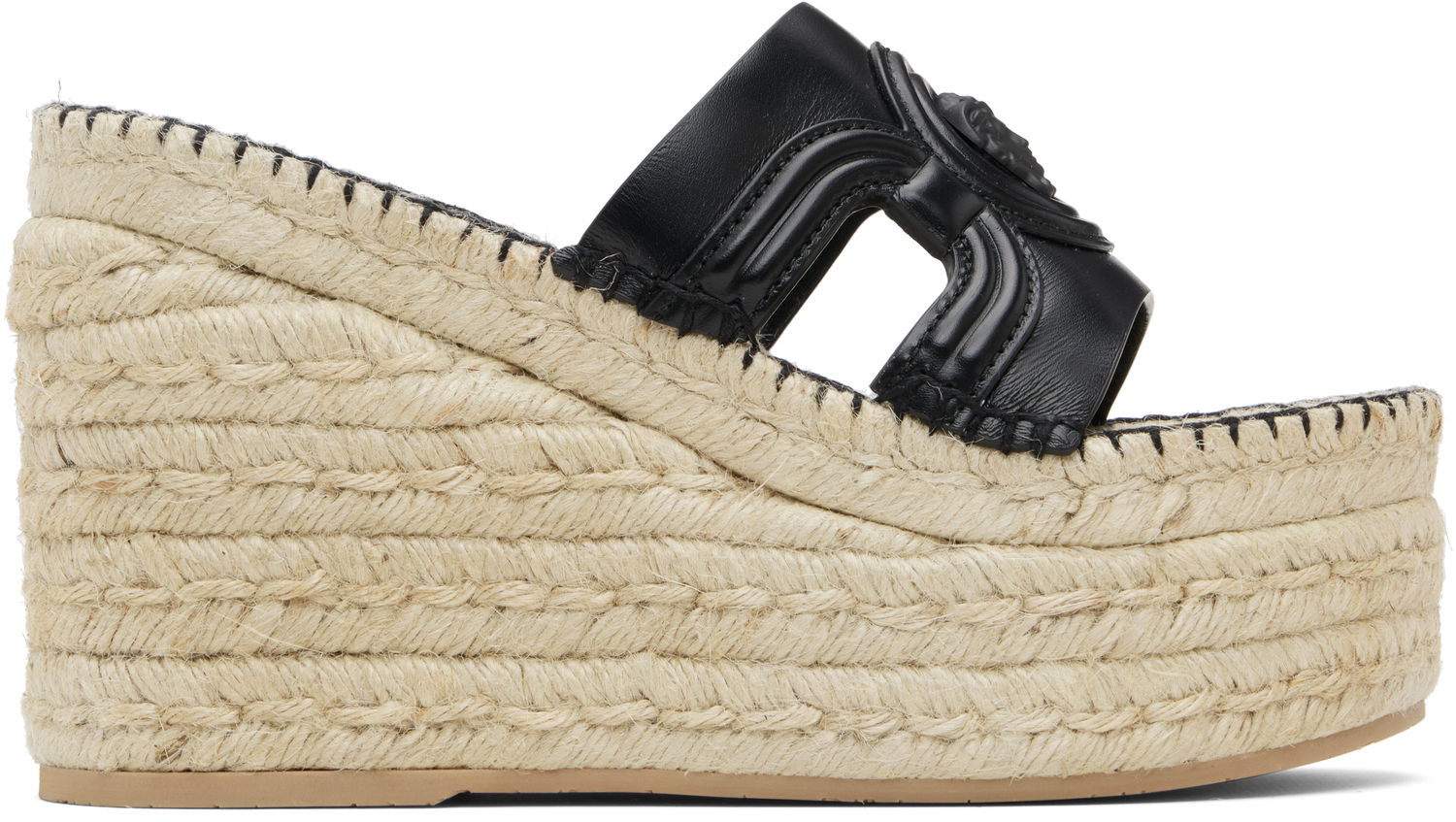 Superge in čevlji Versace Versace Medusa Platform Espadrilles Wedges Črna | 1017852_DVT2P_1B000, 0