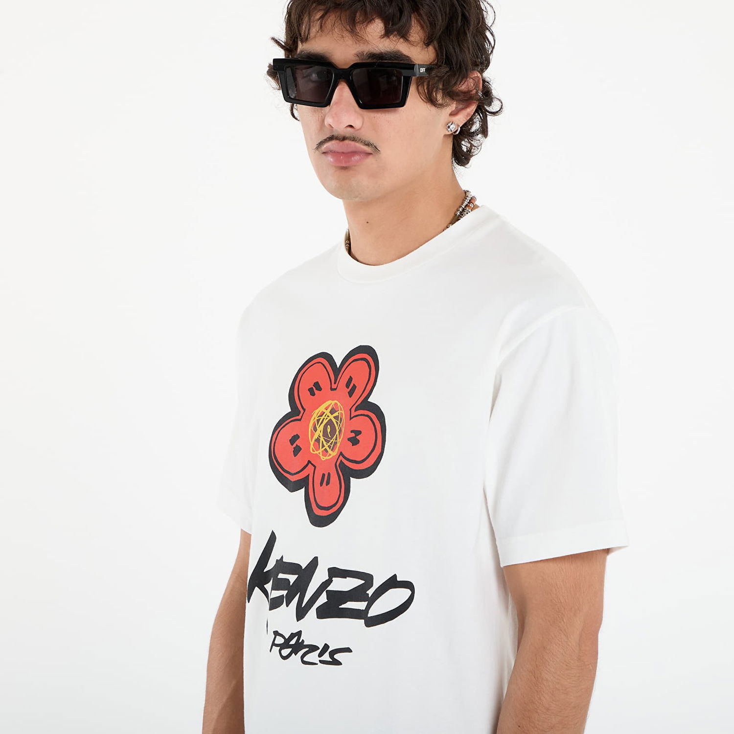 Majica KENZO KENZO x FUTURA 2000 T-Shirt Bela | FF65TS2654SG.02, 1