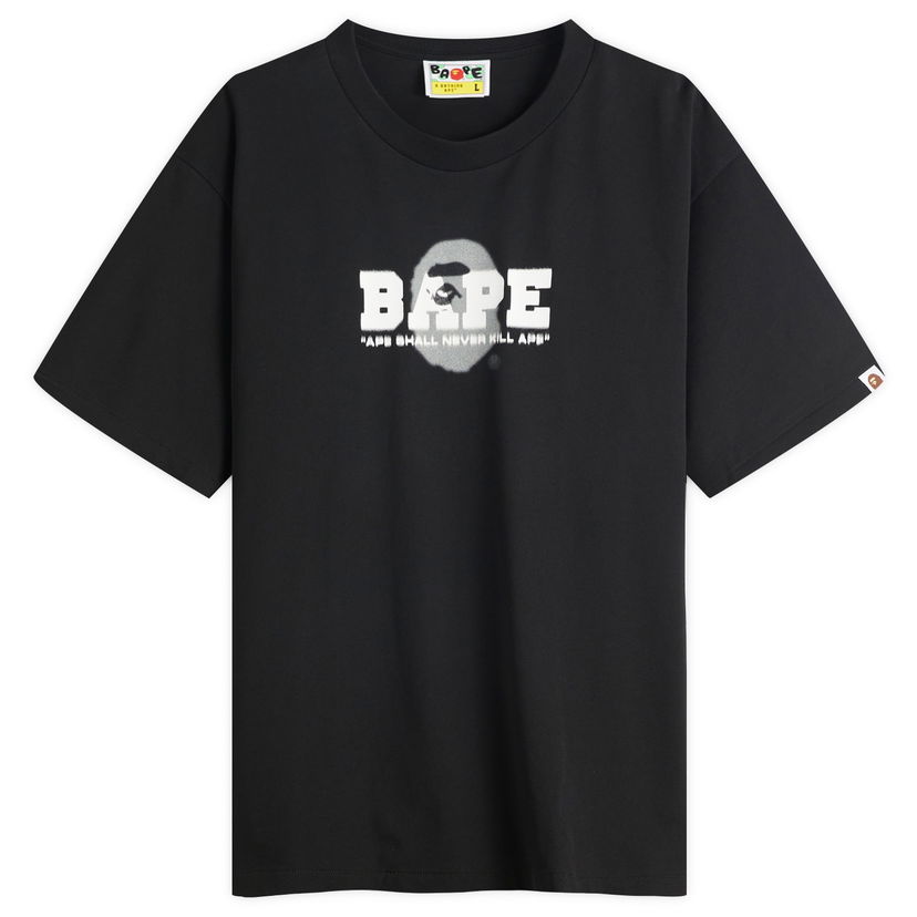 Majica BAPE Graffiti Logo Relaxed Fit Tee Črna | 001TEL301308M-BLK