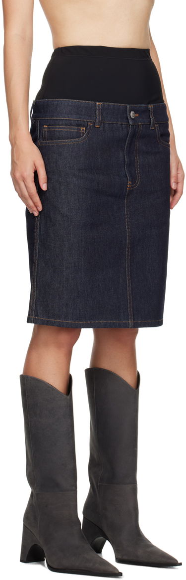 Krila Coperni Coperni Hybrid Denim Midi Skirt Modra | COPJ62F2011, 1
