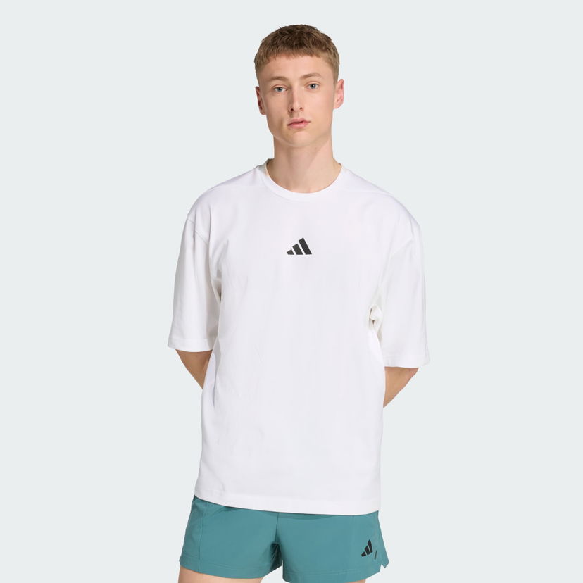 Majica adidas Performance Power Oversize T-Shirt Bela | JV9683