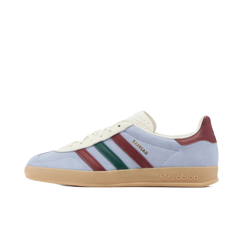 Superge in čevlji adidas Originals Gazelle Indoor Blue Dawn Collegiate Burgundy Siva | IG4994