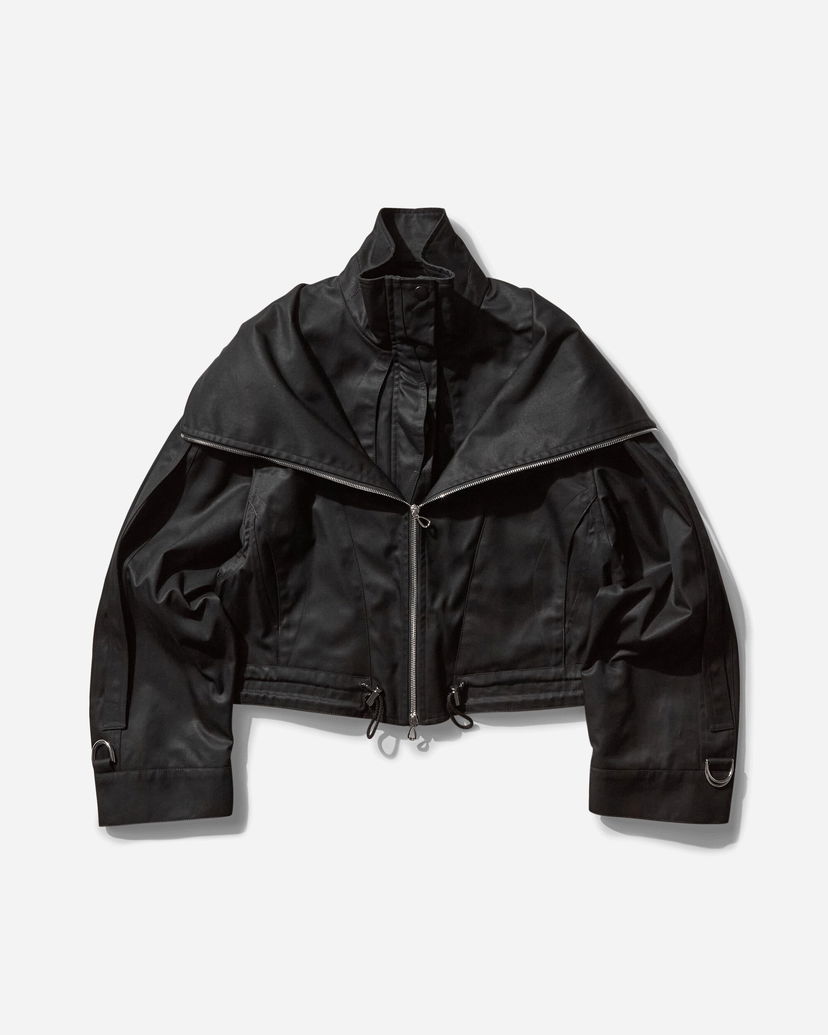 Jakna KIKO KOSTADINOV Erro Cropped Zip-Up Jacket Črna | KKWSS25J01 23