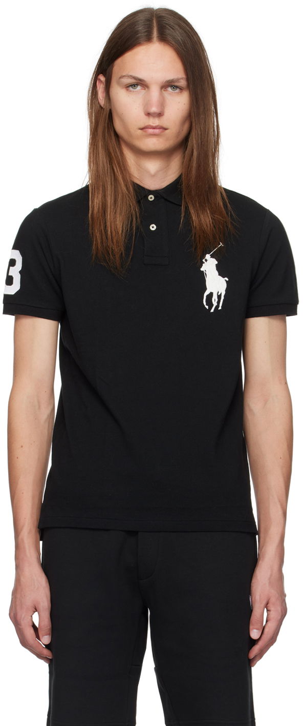 Polo majica Polo by Ralph Lauren Polo Ralph Lauren Black Big Pony Polo Črna | 710688969001
