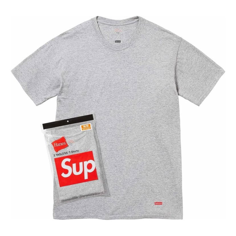 Majica Supreme Pack of Two Tagless T-Shirts Siva | SUP-SS24-013