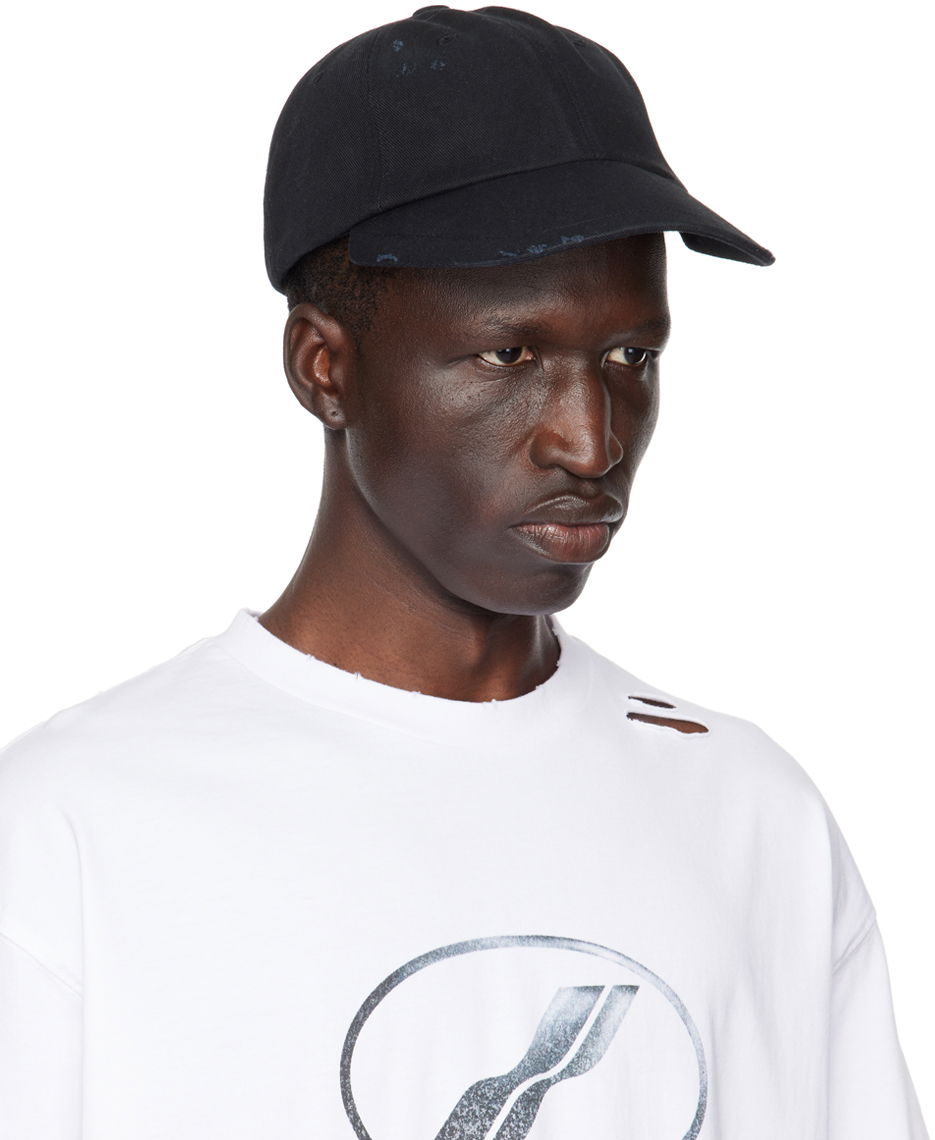 Kapa We11done We11done Damaged Baseball Cap Črna | WD-AH1-24-406-U-BK, 1