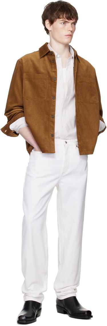 Srajce A.P.C. A.P.C. Leon Corduroy Overshirt Rjava | COHHO-H32019, 4