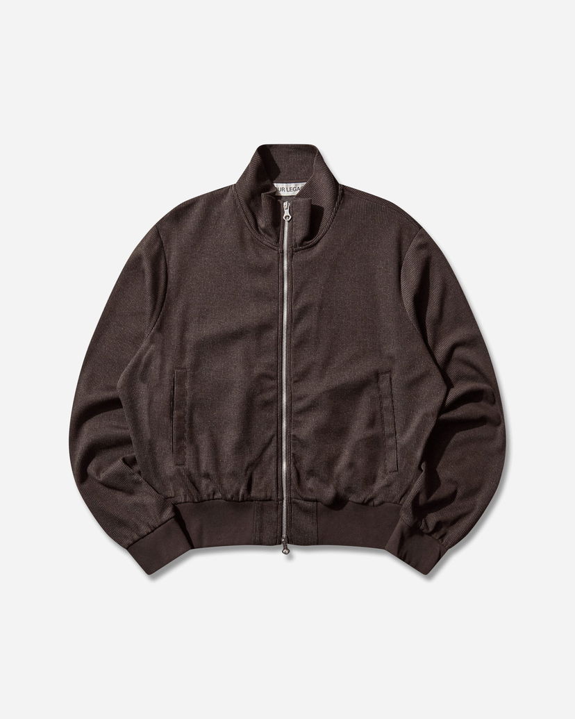 Bomber jakna OUR LEGACY Mob Jacket Track and Field Pinstripe Rjava | M4256MT 001