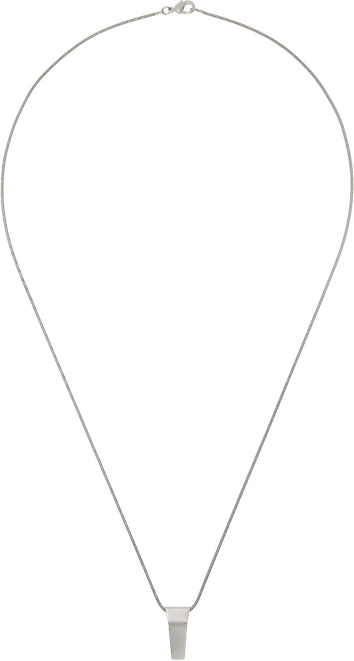 Ogrlica Rick Owens Silver Porterville Mini Trunk Charm Necklace Kovinski | RJ0000099 MMT