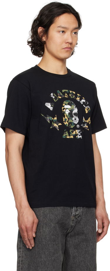 Majica BAPE 1st Camo Crazy STA College T-Shirt Črna | 001TEL301016M, 1