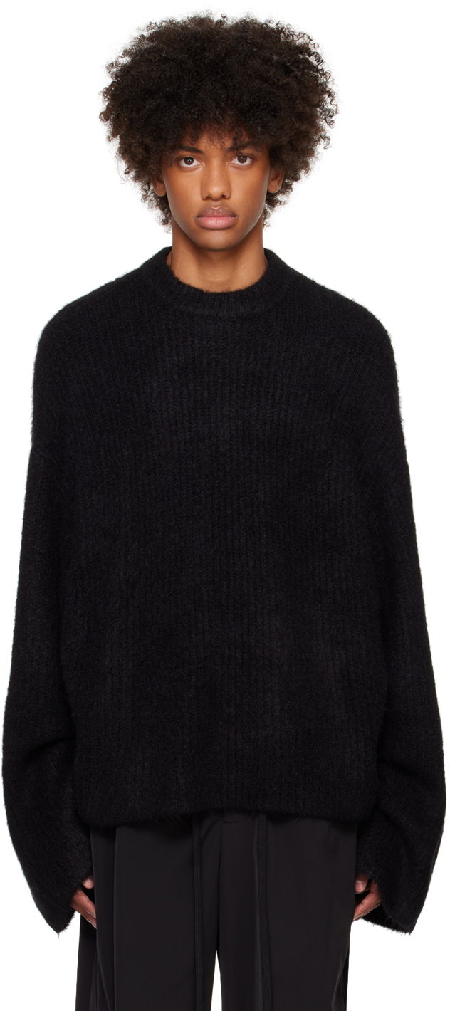 Pleteni pulover Entire Studios Knit Crewneck Sweater Črna | ES2562CR