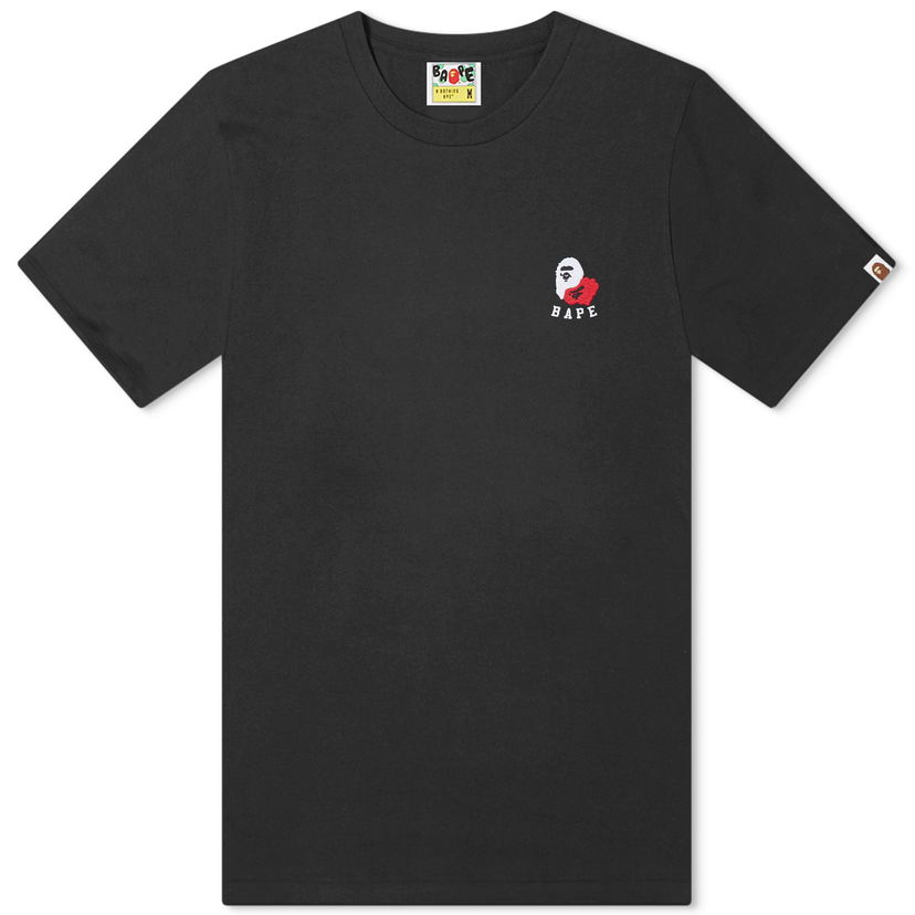 Majica BAPE A Bathing Ape Ape Head 2 Point T-Shirt Črna | 001TEK301301M-BLK