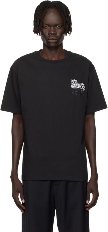 Majica KENZO Kenzo Paris 'KENZO Happy Tiger' Embroidered T-Shirt Črna | FF65TS2554SI, 0