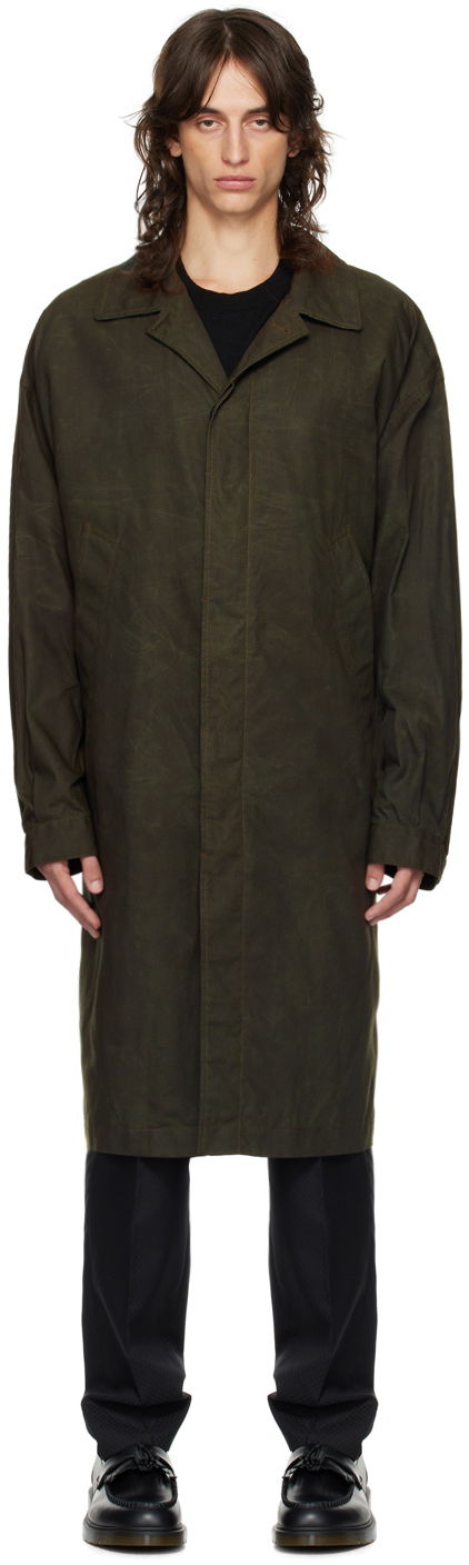 Jakna Comme des Garçons Homme Khaki Spread Collar Jacket Črna | HN-C009-051