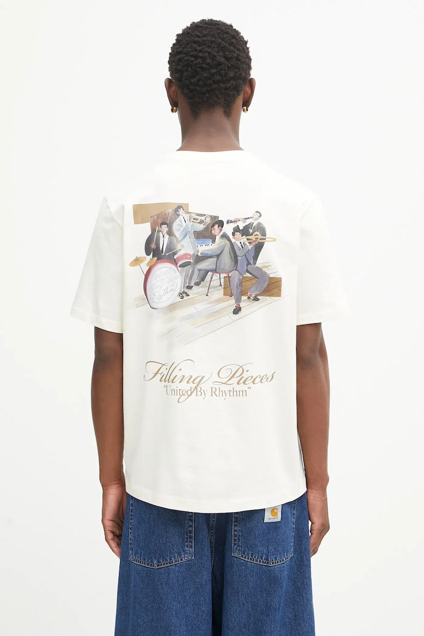 Majica Filling Pieces Filling Pieces Band Graphic T-Shirt Bela | 422520500238