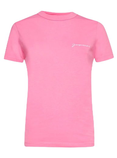 Majica Jacquemus Ladies Embroidered Logo Roza | 211JS003-2160