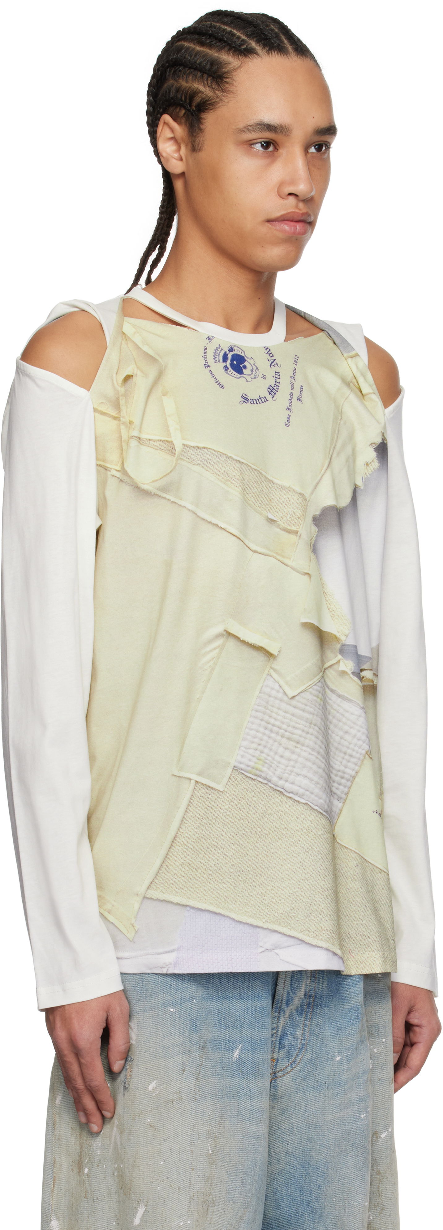 Majica Perks And Mini Perks and Mini Martine Syms Edition Slash Long Sleeve T-Shirt Bela | 4582, 1