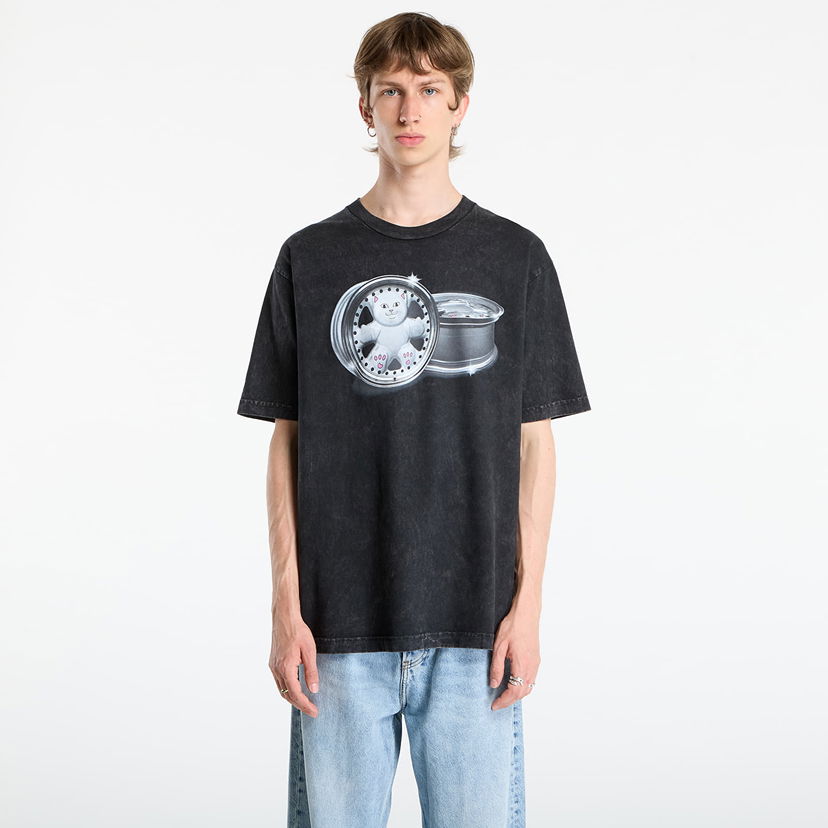 Majica RIPNDIP RIPNDIP Nerm Wheels T-Shirt Vintage Wash Črna | RNDFALL25119