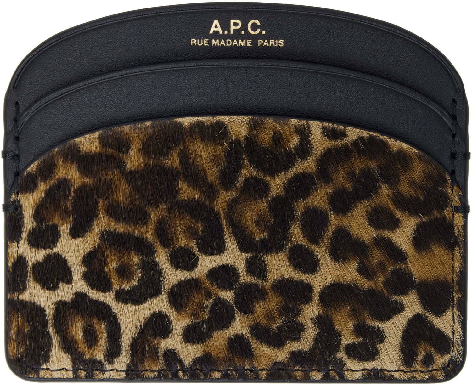 Denarnica A.P.C. A.P.C. Demi-Lune Leopard Card Holder Večbarvna | PXCAW-F63270, 0