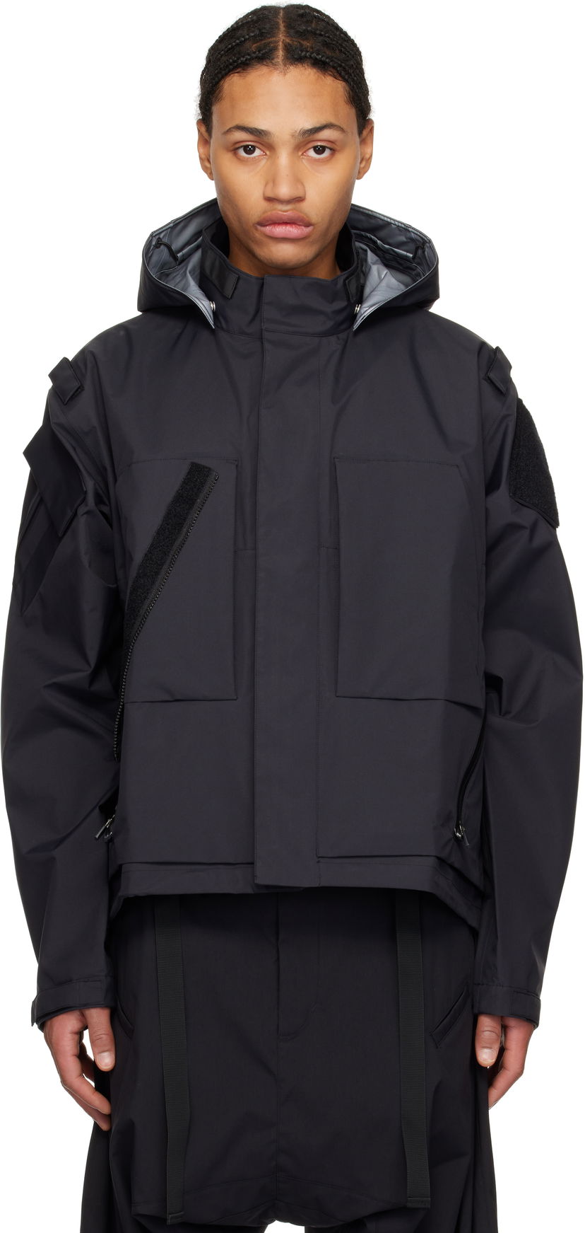 Parka Acronym J14-GT Hooded Technical Jacket Črna | J14-GT