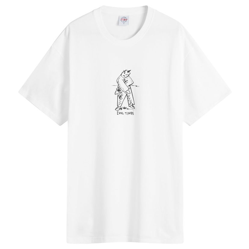 Majica Polar Skate Co. Evol Times Graphic T-Shirt - White Bela | PSC-W24-26