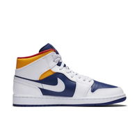 Air Jordan 1 Mid "White Deep Royal Blue"
