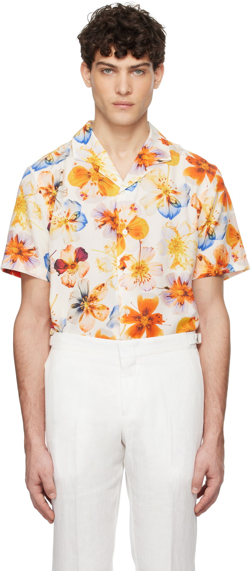 Srajce Orlebar Brown Orlebar Brown Hibbert Floral Print Shirt Večbarvna | 280065