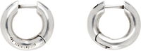 Ann Demeulemeester Mariela Anatomic Silver Loop Earrings