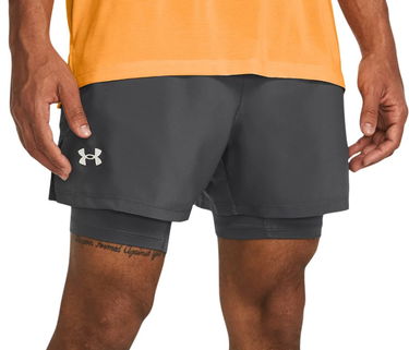 Kratke hlače Under Armour UA LAUNCH 5'' 2-IN-1 SHORTS-GRY Črna | 1382640-025, 0