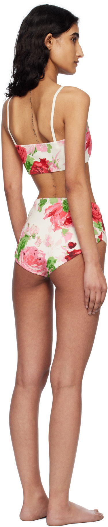 Kopalke Blumarine Blumarine Peony-Print Bikini Večbarvna | P522M539A, 2