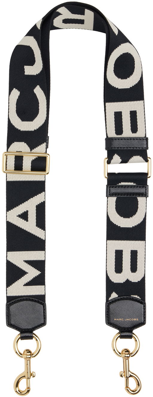 Pasovi Marc Jacobs Marc Jacobs 'The Logo Webbing' Shoulder Strap Črna | 2S3SST013S02